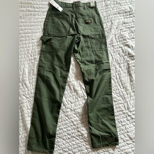 Vintage Stan Ray Holly Pant W 26 L 32 Green Fatigue 90's Carpenter Painter NWT
